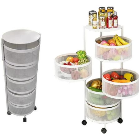 CARRITO ORGANIZADOR X 4 BLANCO METAL A13-A060B PX